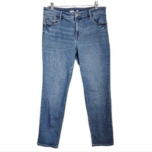 Old Navy high rise slim straight jeans women's 14 p